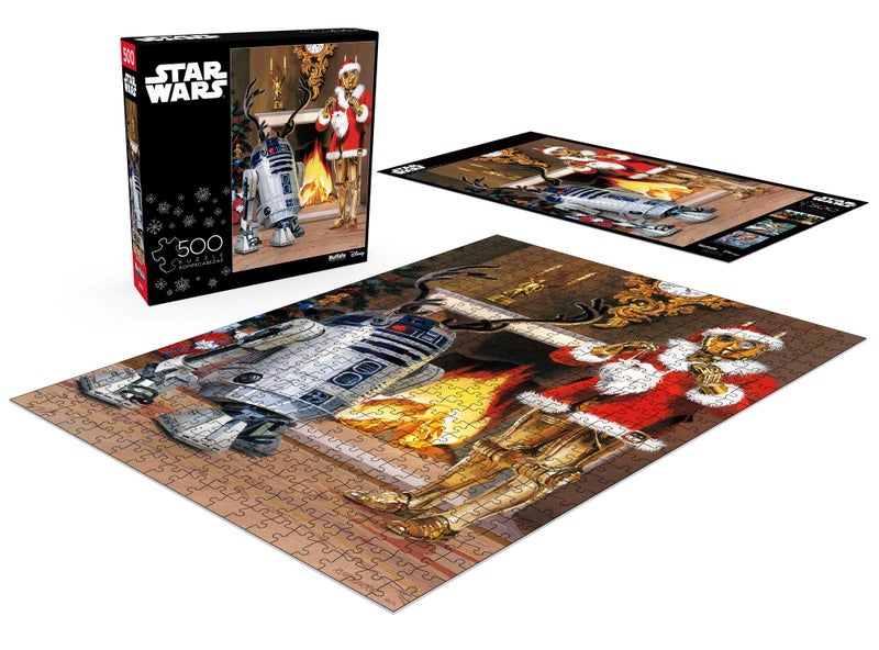 Buffalo Games â€“ Disney Star Warsâ„¢ - All I Want for Christmas is R2-500 Piece Holiday Jigsaw Puzzle - Festive, Puzzles for Adults and Families â€“ Precision-Cut Pieces, Winter Artwork - Image 4